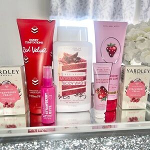 Red Velvet Body • Strawberry Poundcake• Strawberries & Cream Set